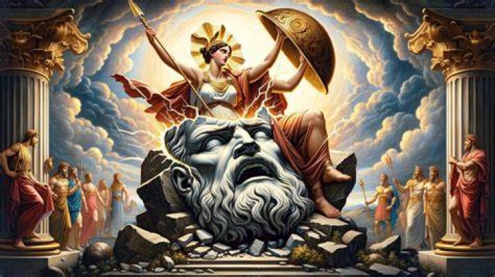 How did Zeus give birth to Athena?