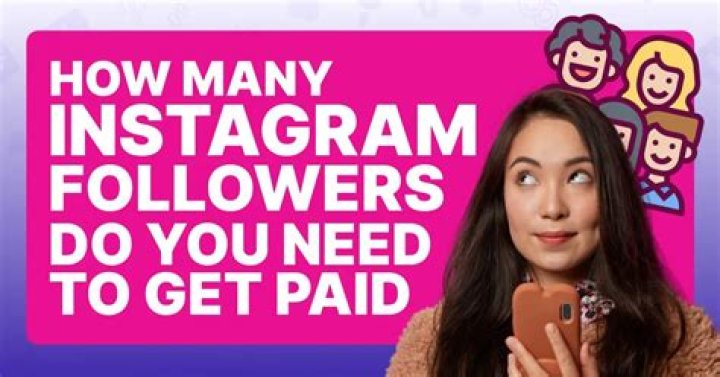 How many followers do you need on Instagram to get paid?