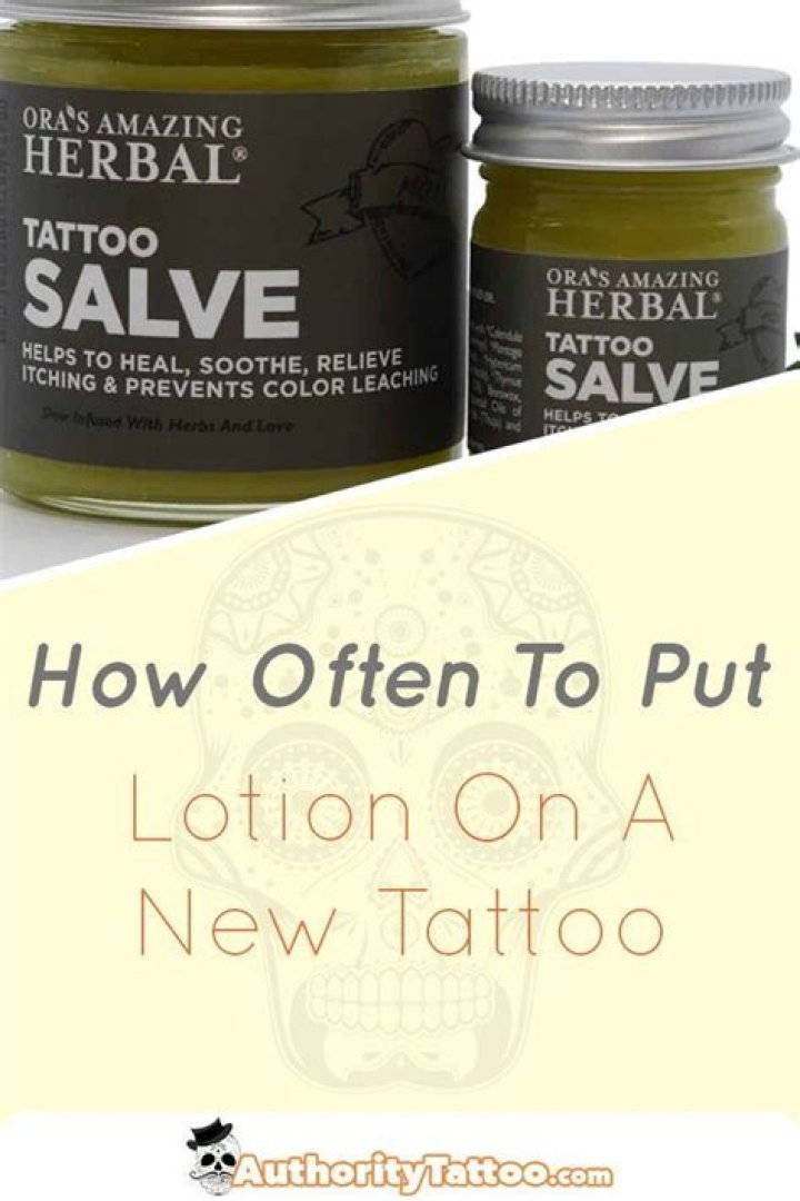 How often should I lotion my new tattoo?