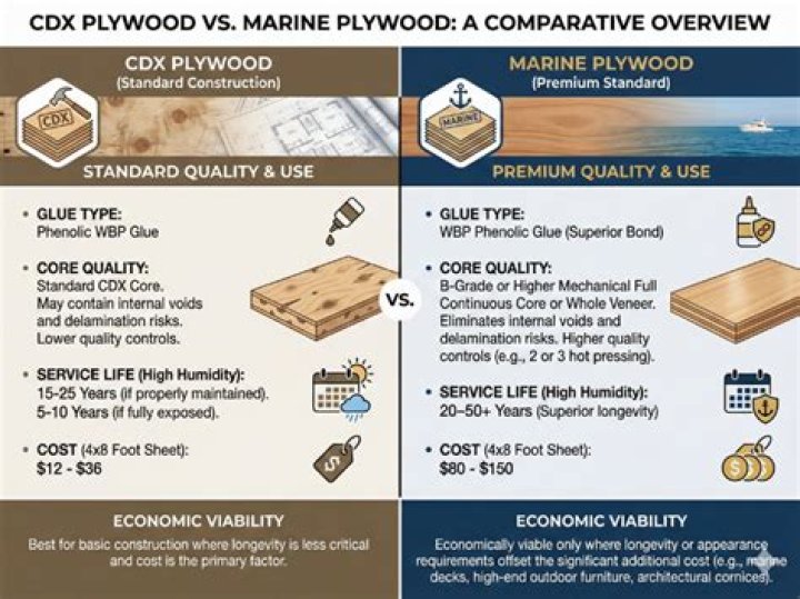 Is CDX plywood marine grade?