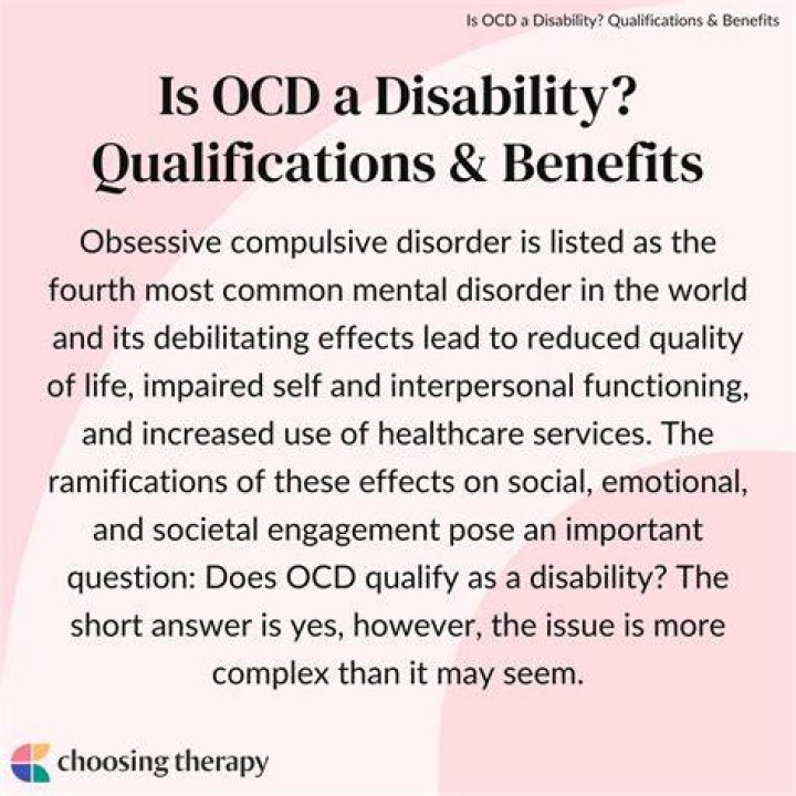 Is OCD a permanent disability?