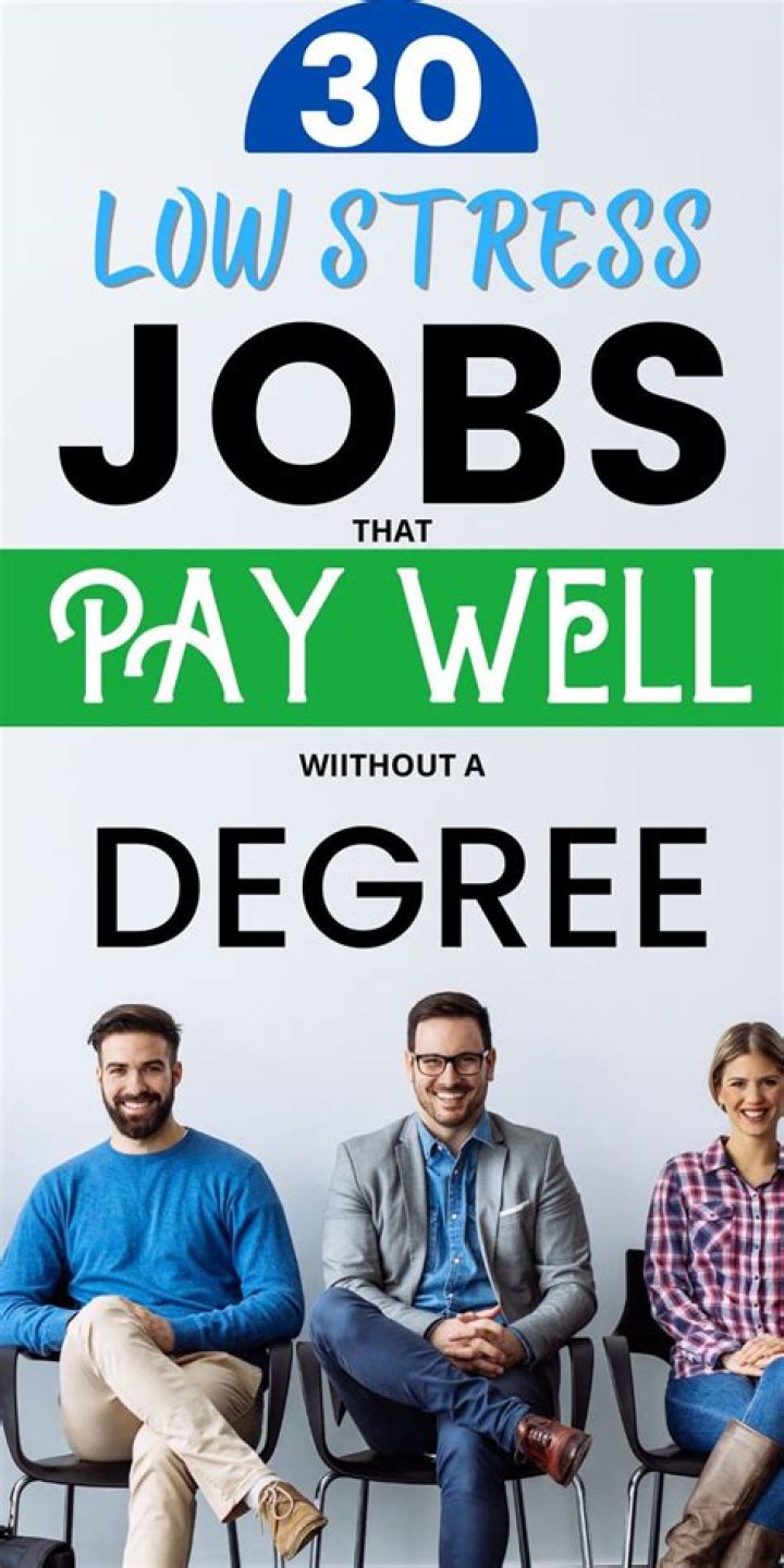 Which job is best without stress?